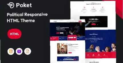 Poket – Political Responsive Website Template