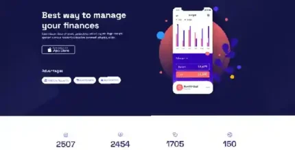 Kasor - Finances App Website Template