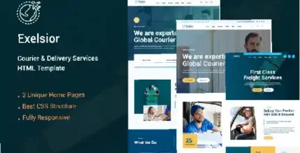 Exelsior - Courier Service & Logistics HTML Template