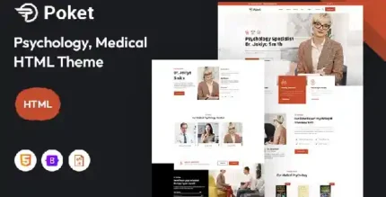 Poket – Psychology, Counseling & Medical Website Template