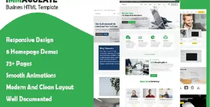 Immaculate Business Multipurpose Consulting HTML Template