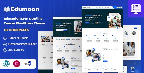 Edumoon Education LMS WordPress Theme