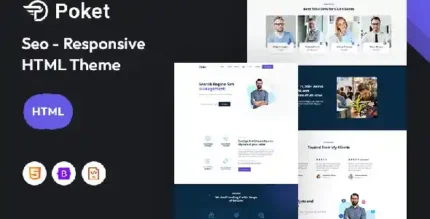 Poket – SEO Responsive Website Template