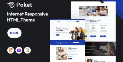 Poket – Broadband & Internet Services Website Template