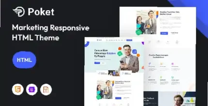 Poket – Digital Marketing Responsive Website Template