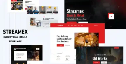 Streamex - Industrial and Construction HTML Template