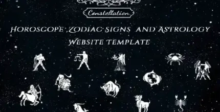 Constellation - Horoscope , Zodiac Signs and Astrology Responsive Bootstrap 5 Website Template