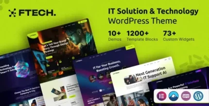 Ftech - IT Solution Technology WordPress Theme