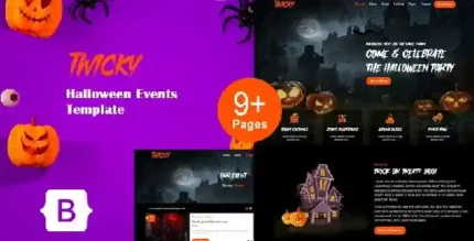 Twicky - Halloween Events and Party Website HTML Template