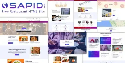 Sapid - Restaurant HTML Template FREE