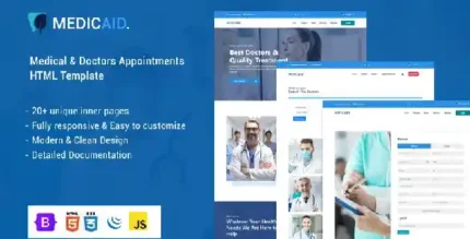 Medicaid - Doctors Appointment & Medical Services HTML Template