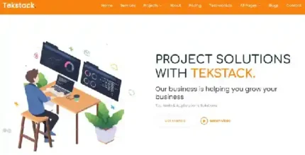 Tekstack - It Solutions, Startup & Business Services Multipurpose Responsive Website Template