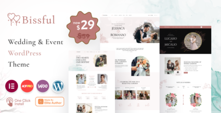 Bissful Wedding & Event WordPress Theme