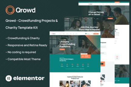 Qrowd Crowdfunding Projects & Charity Theme