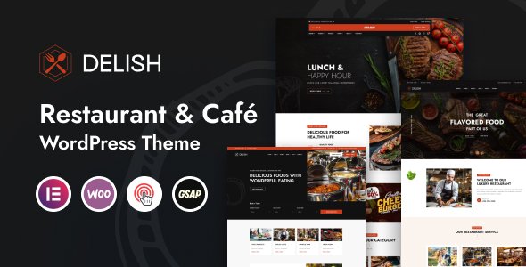 Delish Restaurant Cafe WordPress Theme