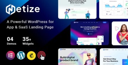 Metize Landing Page WordPress Theme